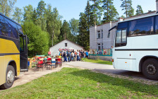 Школьники в одном из летних лагерей
