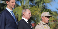 В ходе посещения авиабазы Путин заявил, что «если террористы вновь поднимут голову, то мы нанесем по ним такие удары, которых они пока и не видели»