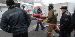 Шестеро погибли в лобовом столкновении иномарки с грузовиком на трассе «Байкал». Фотослайдер 0