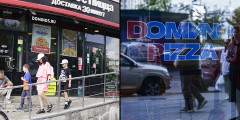 Нидерландская DP Eurasia, управляющая брендом Domino's Pizza в России, в конце 2022 года заявила о возможности продажи российского бизнеса. Компания занялась «оценкой своего присутствия в России, влияния санкций и способности продолжать обслуживать своих клиентов». В августе 2023 года она объявила о запуске процедуры банкротства, так как не смогла найти покупателей. Но в конце августа 68 франчайзинговых ресторанов выкупили Тимати и ресторатор Антон Пинский. Заведения продолжат работу под вывеской Domиno Pizza