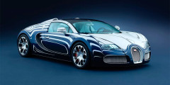 Bugatti Veyron Grand Sport L&#39;Or Blanc&nbsp;&mdash; единственный в своем роде, сделан в соавторстве с мастерами фарфорового ремесла.