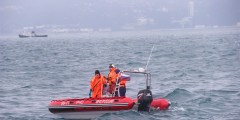 Поисково-спасательные работы у побережья Черного моря, где потерпел крушение самолет Минобороны России Ту-154


