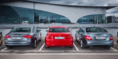 Война Алой и Серых роз. BMW 3 против Mercedes C-Class и Audi A4. Фотослайдер 6