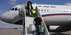 Самолет специального летного отряда «Россия» с участниками обмена с Украиной приземлился в аэропорту Внуково