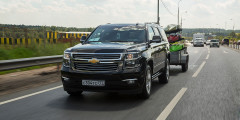 Движущая сила. Тест-драйв Chevrolet Tahoe с прицепом. Фотослайдер 1