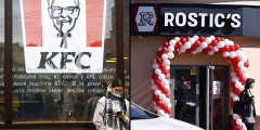 25 апреля 2023 года в Москве открылся первый ресторан Rostic's на месте бывшего KFC. В конце октября 2022 года американская Yum! Brands начала процесс передачи прав на принадлежавшие ей в России 66 собственных ресторанов KFC, прав на мастер-франшизу бренда в России и операционную систему одному из своих местных франчайзи — ижевскому «Смарт Сервис». Последний планирует открыть в течение пяти лет около 1 тыс. ресторанов под вывеской Rostic's, рассказал в интервью РБК совладелец компании Константин Котов. А до конца лета 2023 года под этот бренд должно перейти около 100 ресторанов бывшей сети KFC.

Первый «Ростик’с» появился в России еще в 1993 году. В 2005 году владелец сети «Ростик Групп» и Yum! Brands договорились о развитии объединенного бренда «Ростик’с — KFC». В 2011 году сеть была продана корпорации Yum! Brands, а рестораны до конца 2012 года переименованы в KFC