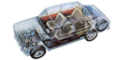 В конструкцию Fiat-124 внесли более 800 изменений. По результатам испытаний дисковые задние тормоза заменили на барабанные, немного увеличили дорожный просвет, усилили кузов, подвеску и трансмиссию. Кое в чем ВАЗ-2101 оказался современнее прототипа: у него появился собственный мотор с верхним распредвалом объемом 1,2 л (62 л.с.) и травмобезопасные ручки дверей.