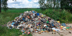После закрытия по решению суда свалки в Чеховском районе мусоровозы либо не вывозят мусор совсем, либо скидывают его в канавы и леса.