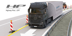 Mercedes испытал беспилотный грузовик на дорогах общего пользования. Фотослайдер 0