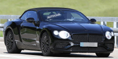 Серийная версия нового кабриолета Bentley Continental GT замечена на тестах. Фотослайдер 0
