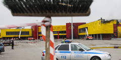 Пожар на строительном рынке «Синдика» произошел в воскресенье, 8 октября. Его площадь составила 55 тыс. кв. м
 