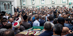 Прощание с убитым в ЦАР журналистом Орханом Джемалем прошло в Соборной мечети в Москве