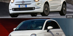 Fiat 500 после рестайлинга получил светодиодные ходовые огни . Фотослайдер 0