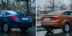 Тонкий лед. Ford Fiesta против Hyundai Solaris. Фотослайдер 5