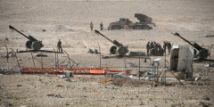 Позиция артиллерии сирийской армии