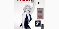 Первоначальное название журнала, который собрался выпускать 27-летний Хефнер, было Stag Party («Холостяцкая вечеринка»). Но за месяц до выхода уже существовавший на тот момент журнал Stag заявил о своих правах на название и Хефнеру пришлось его менять. Под брендом Playboy работала небольшая компания его приятеля по продаже автомобилей.

Первый номер Playboy поступил в продажу в Чикаго 1 декабря 1953 года. На обложке журнала была фотография Мэрилин Монро, хотя сама кинозвезда никогда не позировала для Playboy. Хью Хефнер использовал фотографию актрисы, сделанную на параде «Мисс Америка». На самом журнале не было ни даты, ни номера, поскольку его основатель сомневался — появится ли второй. Но уже первый выпуск был продан более чем 54 тыс. экземпляров. В октябре 2008 года номер из первого тиража был продан на аукционе в Bloomsbury в Лондоне за $3,25 тыс. Впоследствии для журнала будут позировать много известных актрис, включая Софи Лорен, Бриджит Бардо и Катрин Денев.

Знаменитый кролик Банни — логотип Playboy — появился только во втором номере (был создан арт-директором журнала Артуром Полом).

