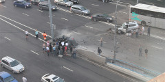 VIP-пассажиры Mercedes на Садовом сгорели заживо. Фотослайдер 0