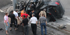 VIP-пассажиры Mercedes на Садовом сгорели заживо. Фотослайдер 0
