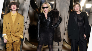 Мадонна, Марк Эйдельштейн и другие посетили показ Saint Laurent в Париже