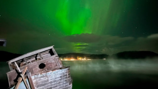 В ночь на 30 сентября небо озарило полярное сияние. Как это было