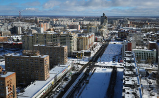 Вид на город Архангельск