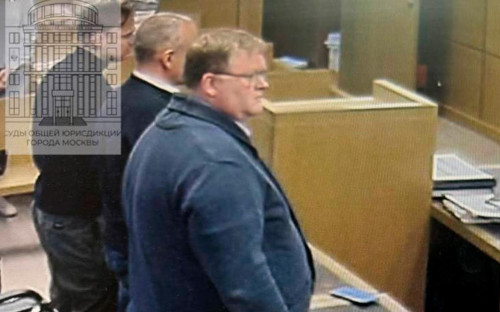 Сергей Пастухов в Пресненском&nbsp;районном&nbsp;суде&nbsp;Москвы, 13 мая 2025 года