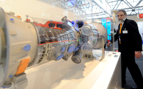 Макет газовой турбины Siemens