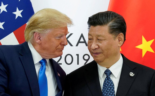 Дональд Трамп и Си Цзиньпин в 2019 году