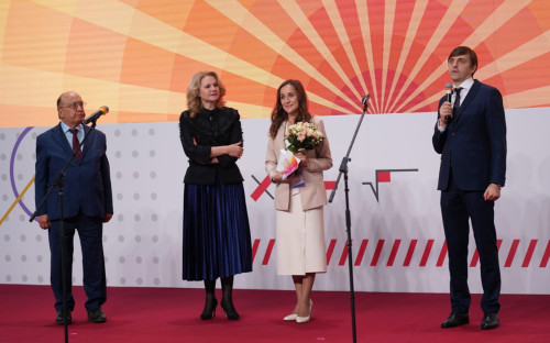 Виктор Садовничий, Татьяна Голикова, Екатерина Костылева и Сергей Кравцов