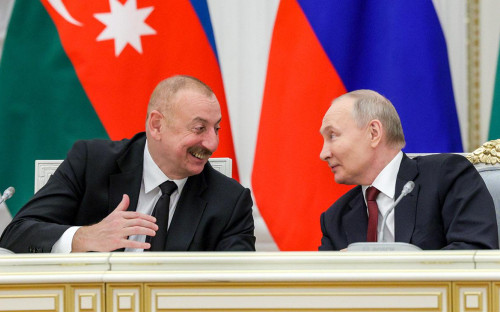 Ильхам Алиев и&nbsp;Владимир Путин (слева направо)