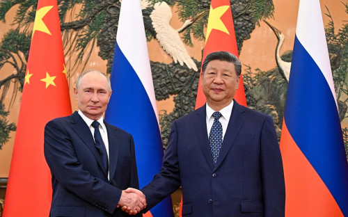 <p>Владимир Путин и Си Цзиньпин</p>