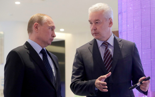 Владимир Путин и Сергей Собянин (слева направо)