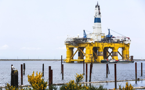 Буровая установка компании Royal Dutch Shell
