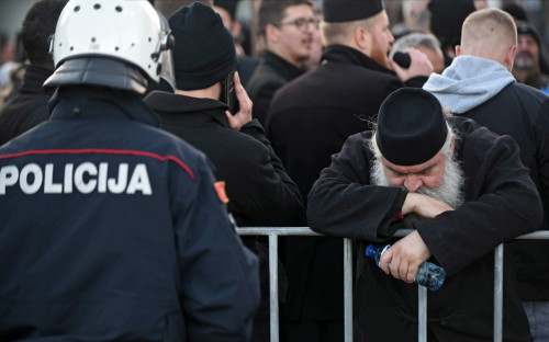 Акция против закона о свободе вероисповедания в Подгорице