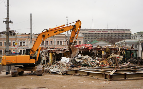 Снос торговых павильонов возле&nbsp;станции метро &laquo;Сухаревская&raquo;