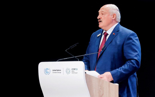 Александр Лукашенко на климатическом саммите в Баку, Азербайджан, 12 ноября 2024 года