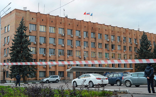 Здание администрации Красногорского района, где&nbsp;19 октября были убиты первый заммэра Красногорска Юрий Караулов и&nbsp;руководитель красногорских электросетей Георгий Котляренко