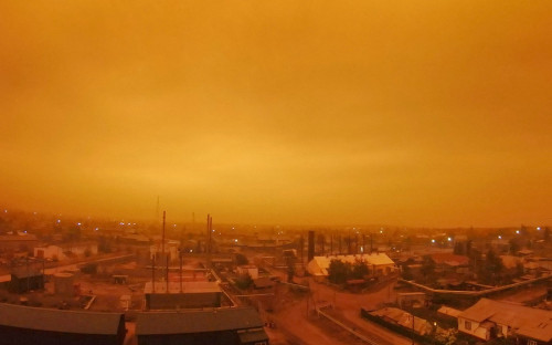 Поселок городского типа Кыcыл-Сыр в Вилюйском улусе Якутии