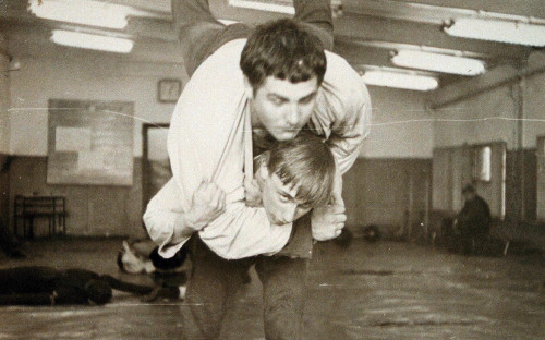 Владимир Путин и ​Василий Шестаков во время тренировки. 1971 год