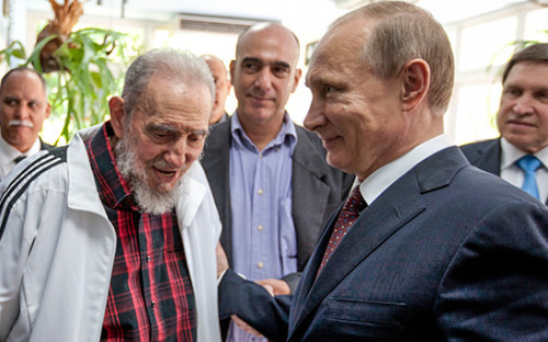 Фидель Кастро и Владимир Путин



