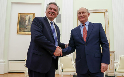Владимир Путин и Альберто Фернандес&nbsp;