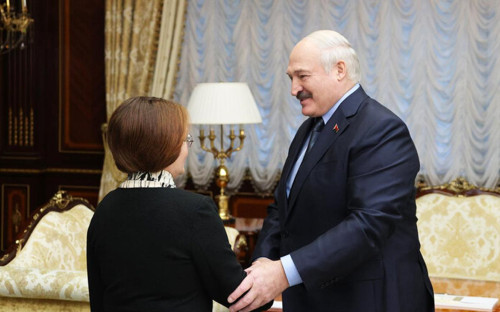 Эльвира Набиуллина и Александр Лукашенко