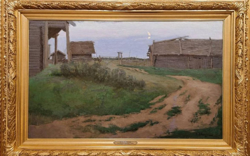 <p>Исаак&nbsp;Левитан&nbsp;&laquo;Восход луны. Деревня&raquo; 1898 год</p>