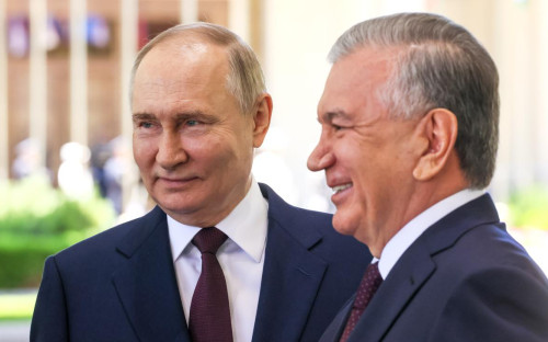 Владимир Путин и Шавкат Мирзиеев
