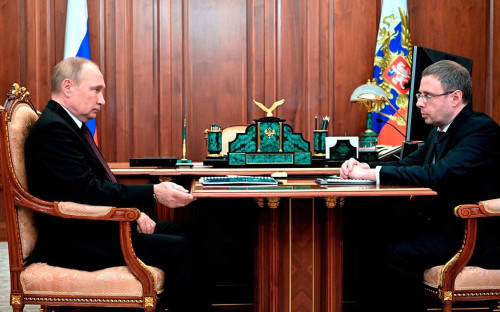 Владимир Путин и Максим Шаскольский