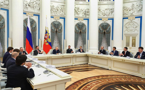 Владимир Путин с членами Общероссийской общественной организации &laquo;Деловая Россия&raquo;