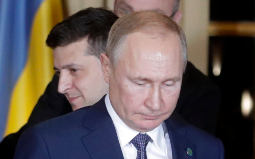 Владимир Путин и Владимир Зеленский
