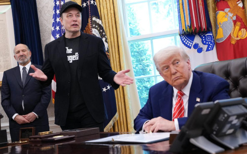 Илон Маск и Дональд Трамп