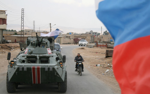 Военная полиция России на границе Сирии и Турции