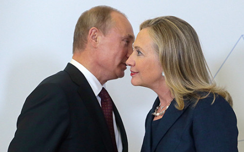 Владимир Путин и&nbsp;Хиллари Клинтон


